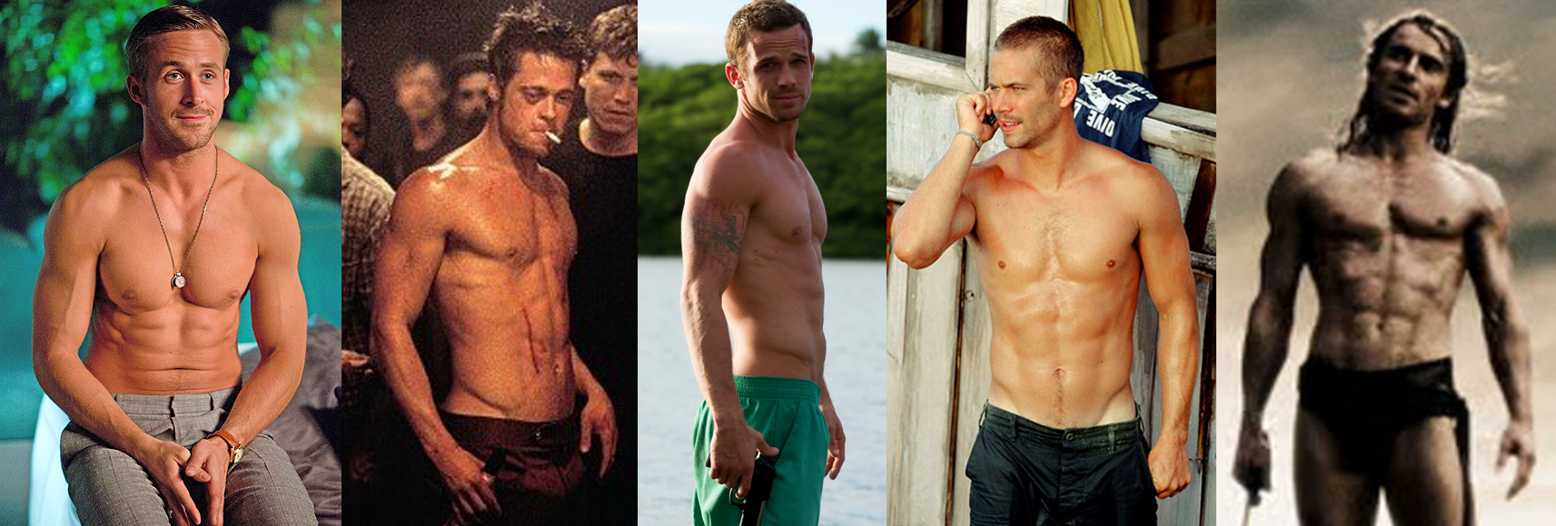 Ryan Gosling, Brad Pitt, Cam Gigandet, Paul Walker, Michael Fassbender Bodies & Ectomorph Genetics