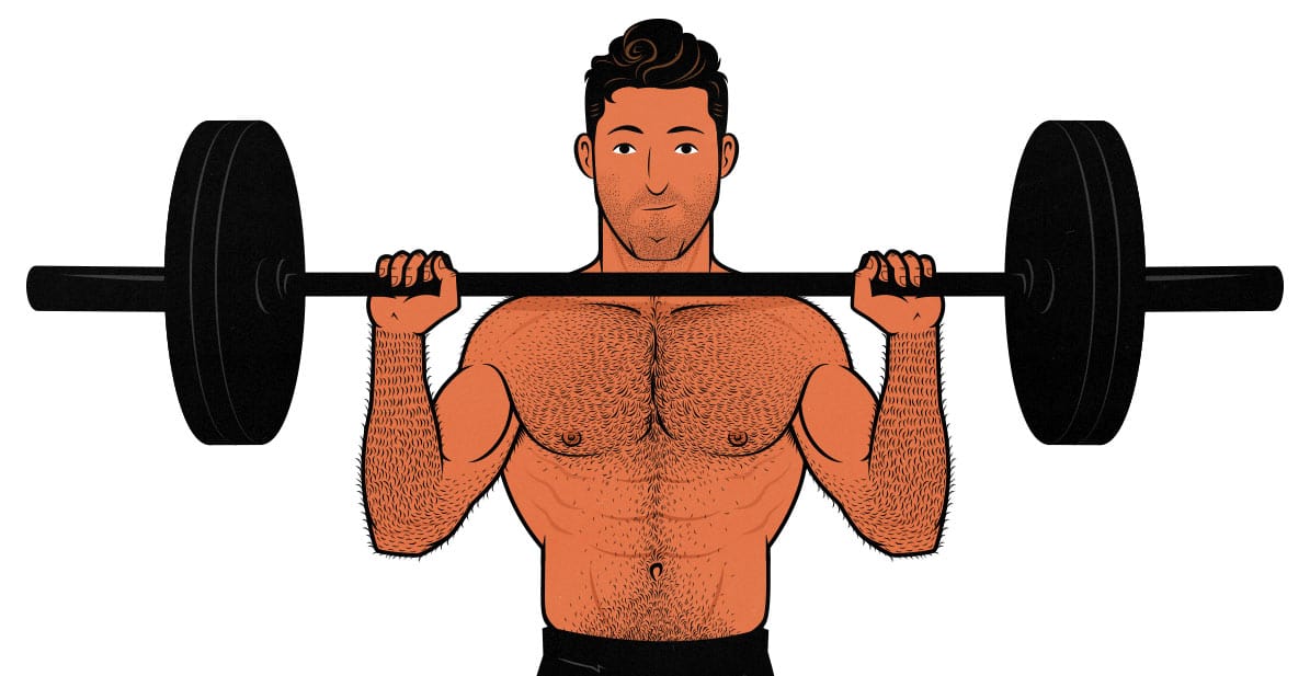 The overhead press: the best exercise for building broader shoulders.
