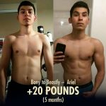 Bony to Beastly Ectomorph Bulking Transformation Leangains Before and After