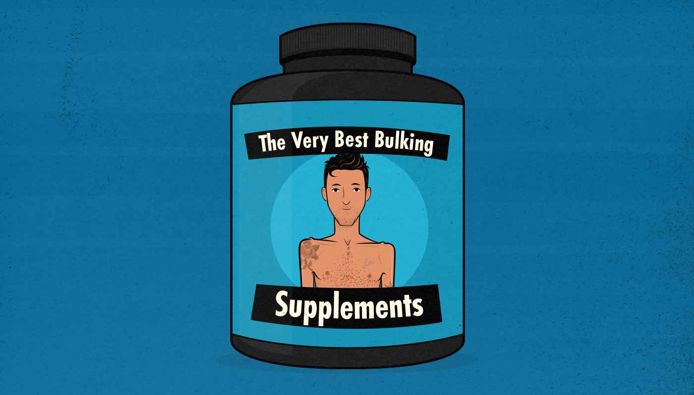 Illustration of a tub of weight gainer powder.