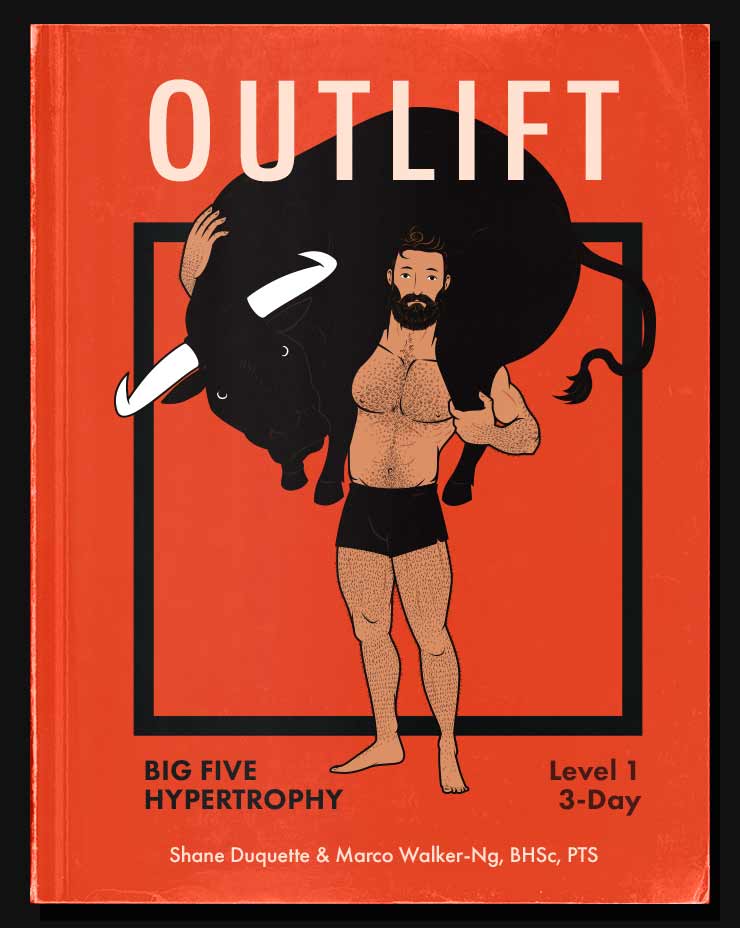 Outlift: Intermediate Hypertrophy Program Illustration of the Outlift Intermediate Hypertrophy Program cover