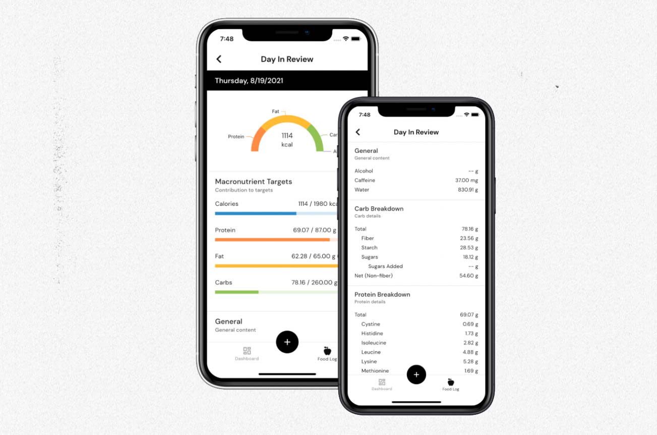 Picture of the MacroFactor calorie tracking app.