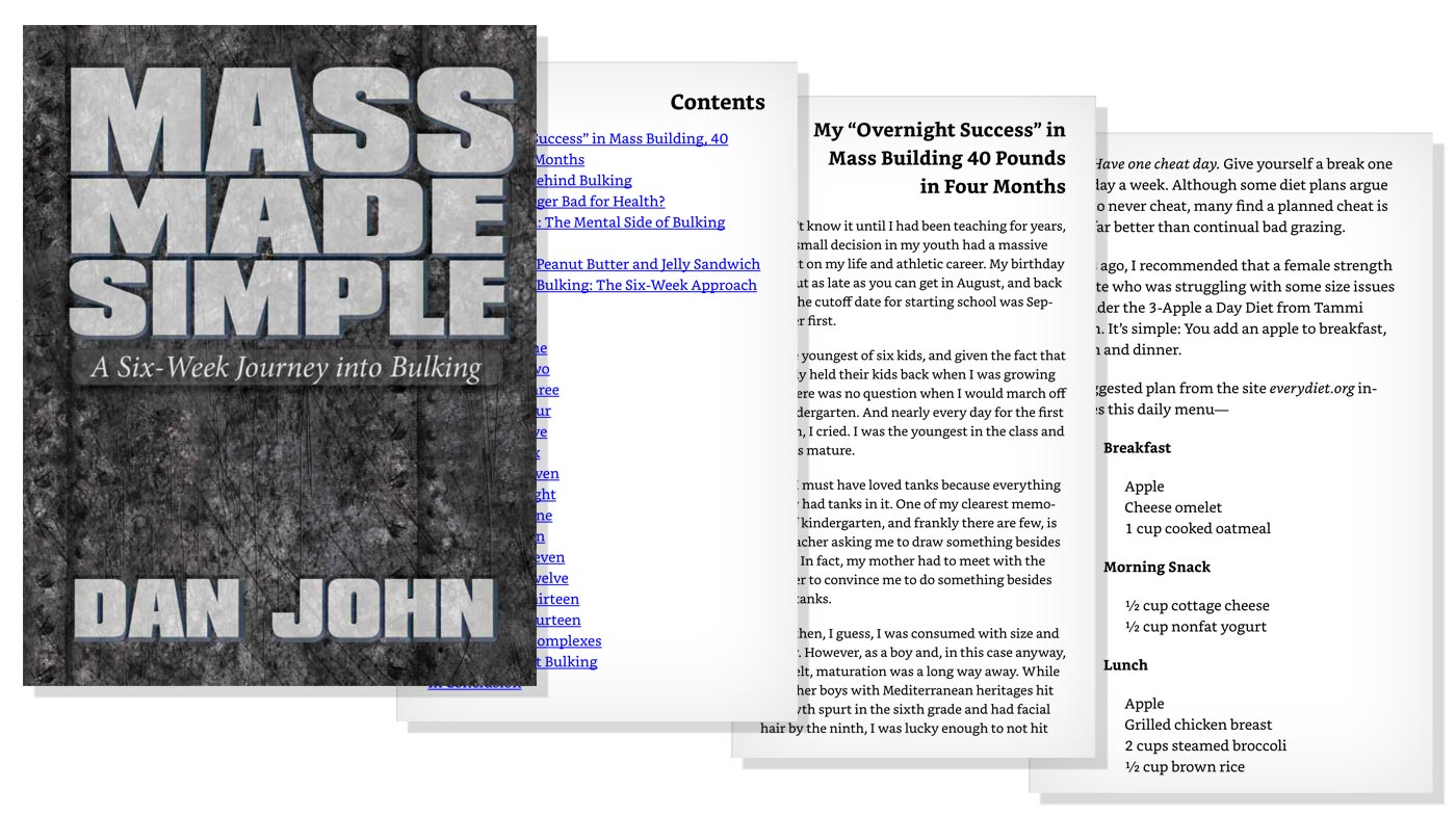 A review of the Mass Made Simple bulking program for skinny beginners by Dan John.