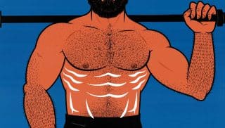 How to Cut After Bulking Illustration of a bodybuilder cutting after bulking.