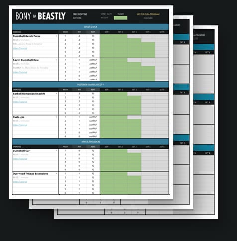 full-body-workout-b2b-free-spreadsheet Free Beginners Workout Spreadsheet