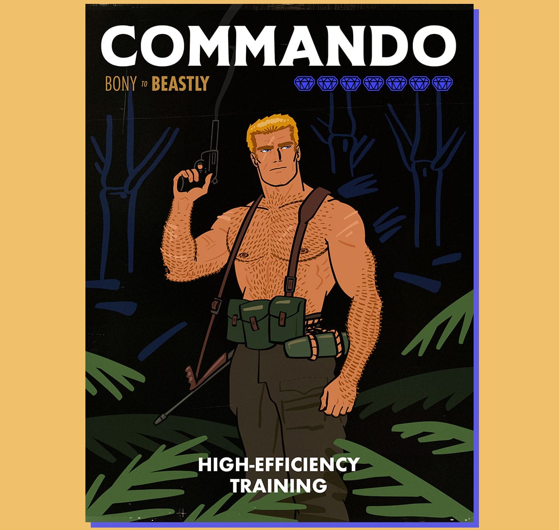 The Commando Program, designed to stimulate great muscle growth with short, minimally fatiguing workouts.