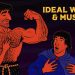 An illustration of a man with the perfect body weight and amount of muscle, with an attractive BMI and FFMI.